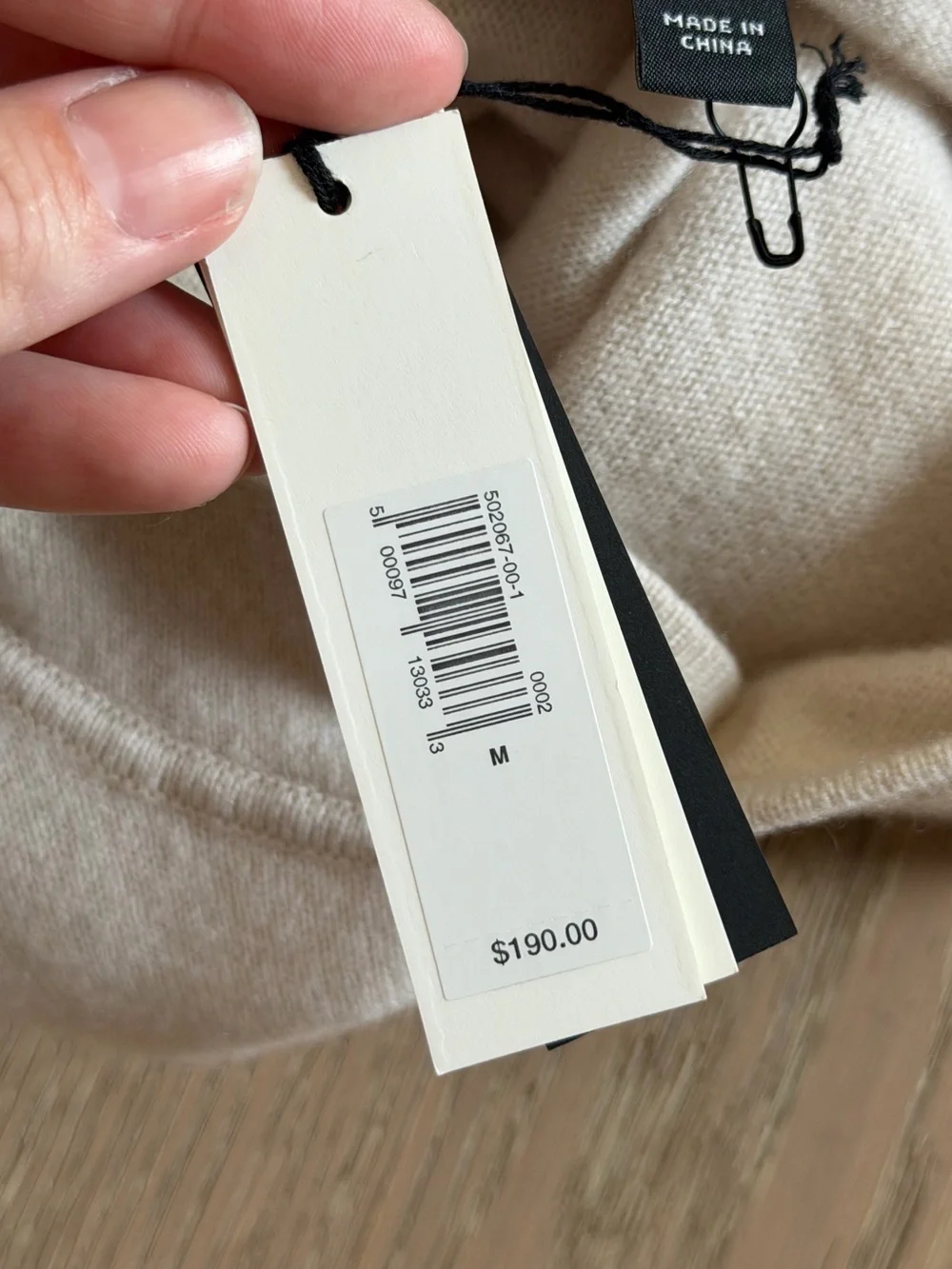 Banana Republic Ivory Cashmere Sweater Hoodie